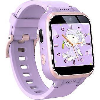 Kids Smart Watch with Puzzle Games HD Touch Screen Camera Video Music Pedometer Alarm Clock Flashlight Gift for 4-13 Year Old Boys Girls Toys(purple)
