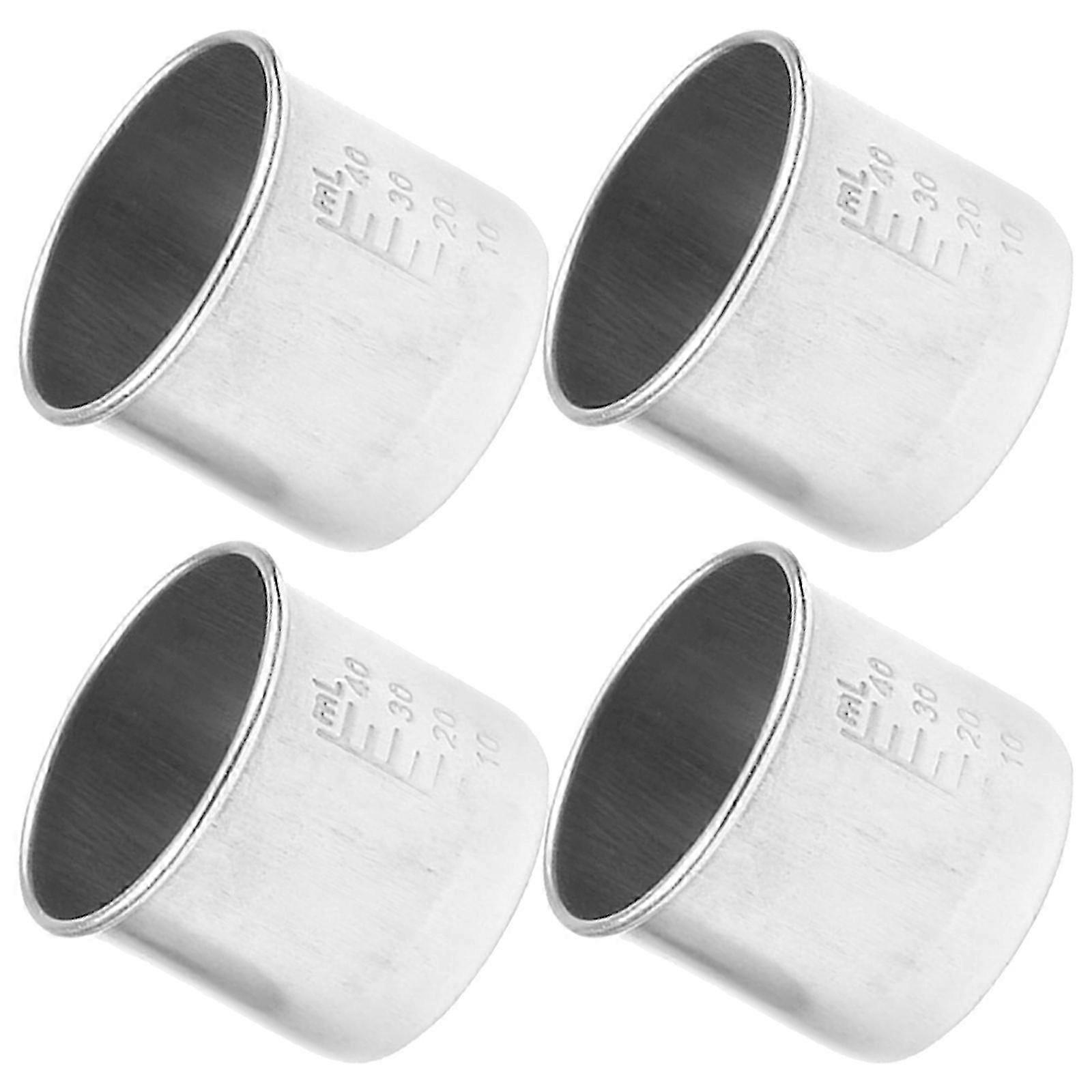 4Pcs Household Pills Cups Multi-function Graduated Cups Convenient Measuring Cups