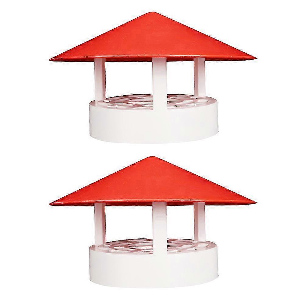 2pcs Practical Rainproof Smokestack Durable Smoke Funnel Protector