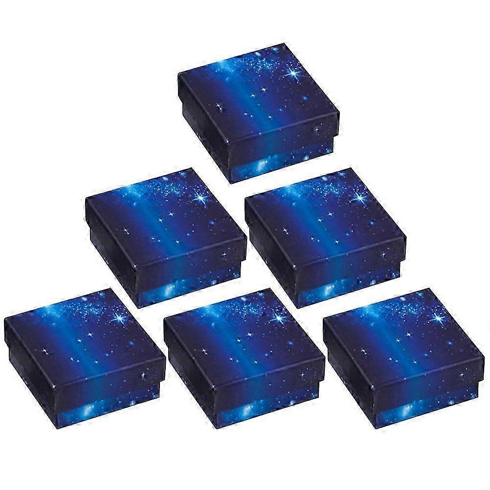 Jewelry Boxes Paper Packing Boxes for Storage Use 12Pcs Square Shape