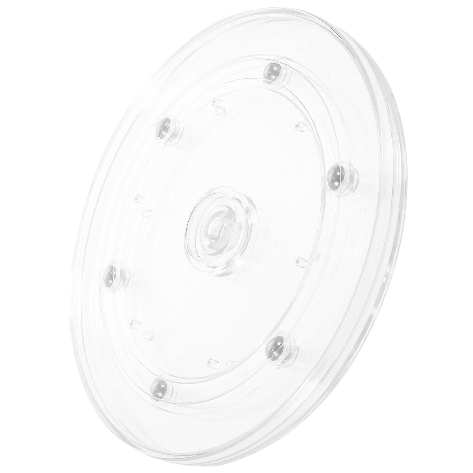 Suporte giratório de plástico transparente de 15 cm (6 polegadas) para exibição.