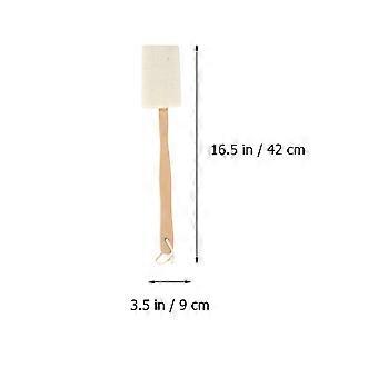 Natürliche Luffa-Peeling-Bade-/Körperbürste mit Holzgriff