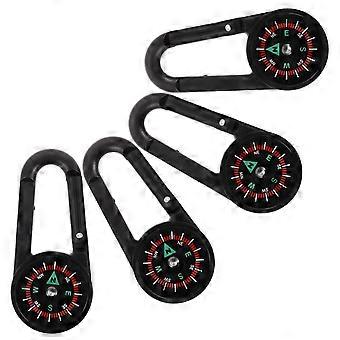 Hiking Buckle Keychain Compass Hiking for Outdoor Use 8Pcs Set