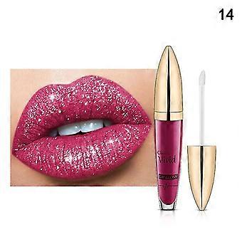 Glitter Lipstick Liquid Metallic Lipgloss Diamond Waterproof Pearl Lipgloss for women New