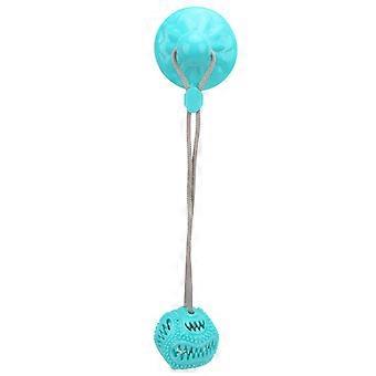 Jouet mcher ventouse pour chien, Jouet mcher sphrique, clochette succion, Jouet corde pour chien, bleu lac