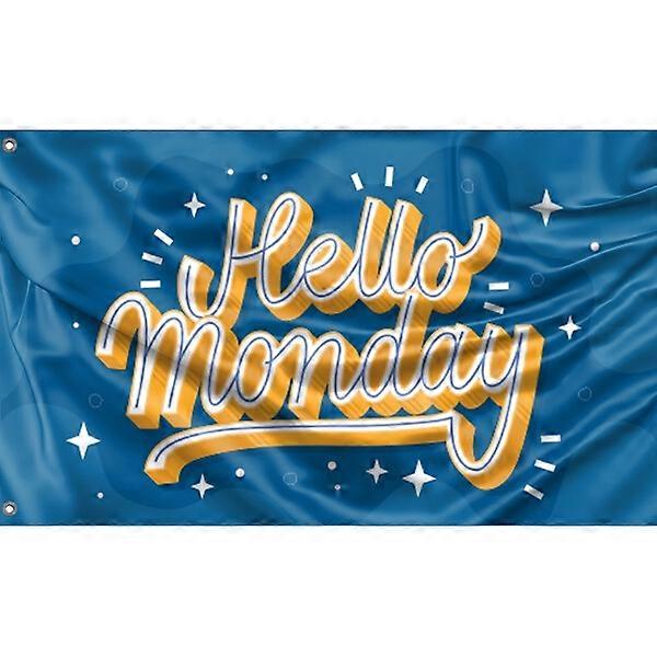 Hello Monday Blue Flag CYQF-087