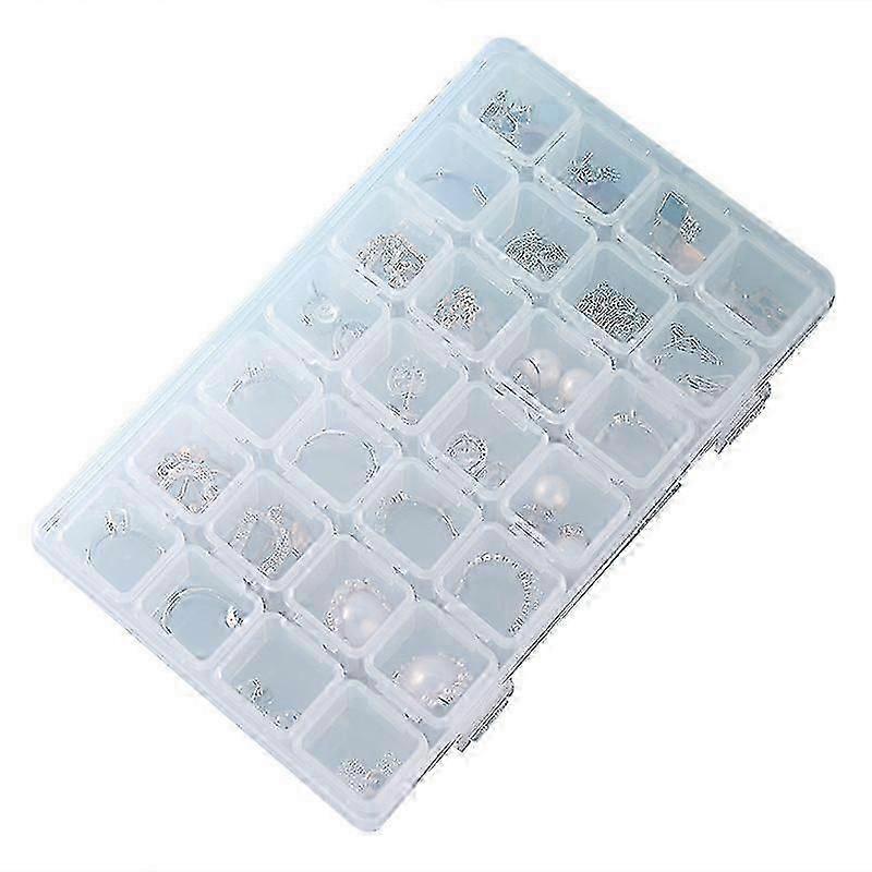 1 piece plastic grid storage box removable plastic storage box, 28 compartments