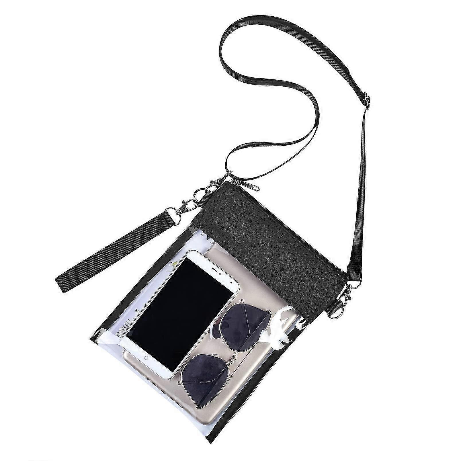 Clear Stadium Crossbody Bag with Adjustable Strap