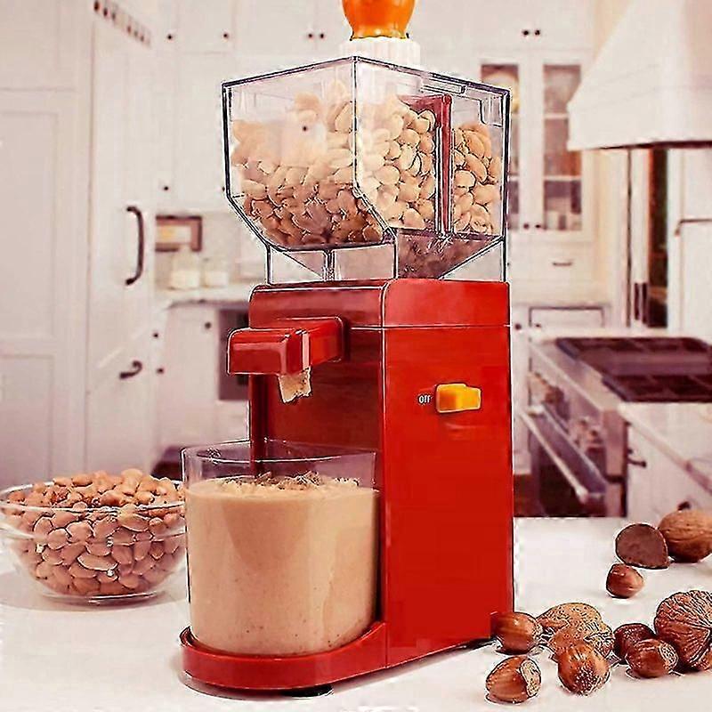 Automatic peanut butter maker with grinding feature