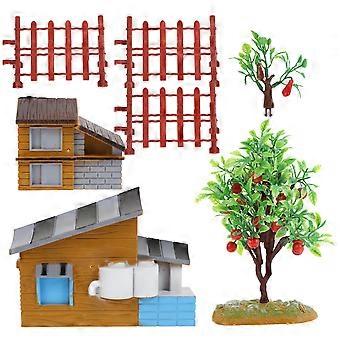 Kids Toy Model House Model for Decor 52Pcs Simulation Toy Set
