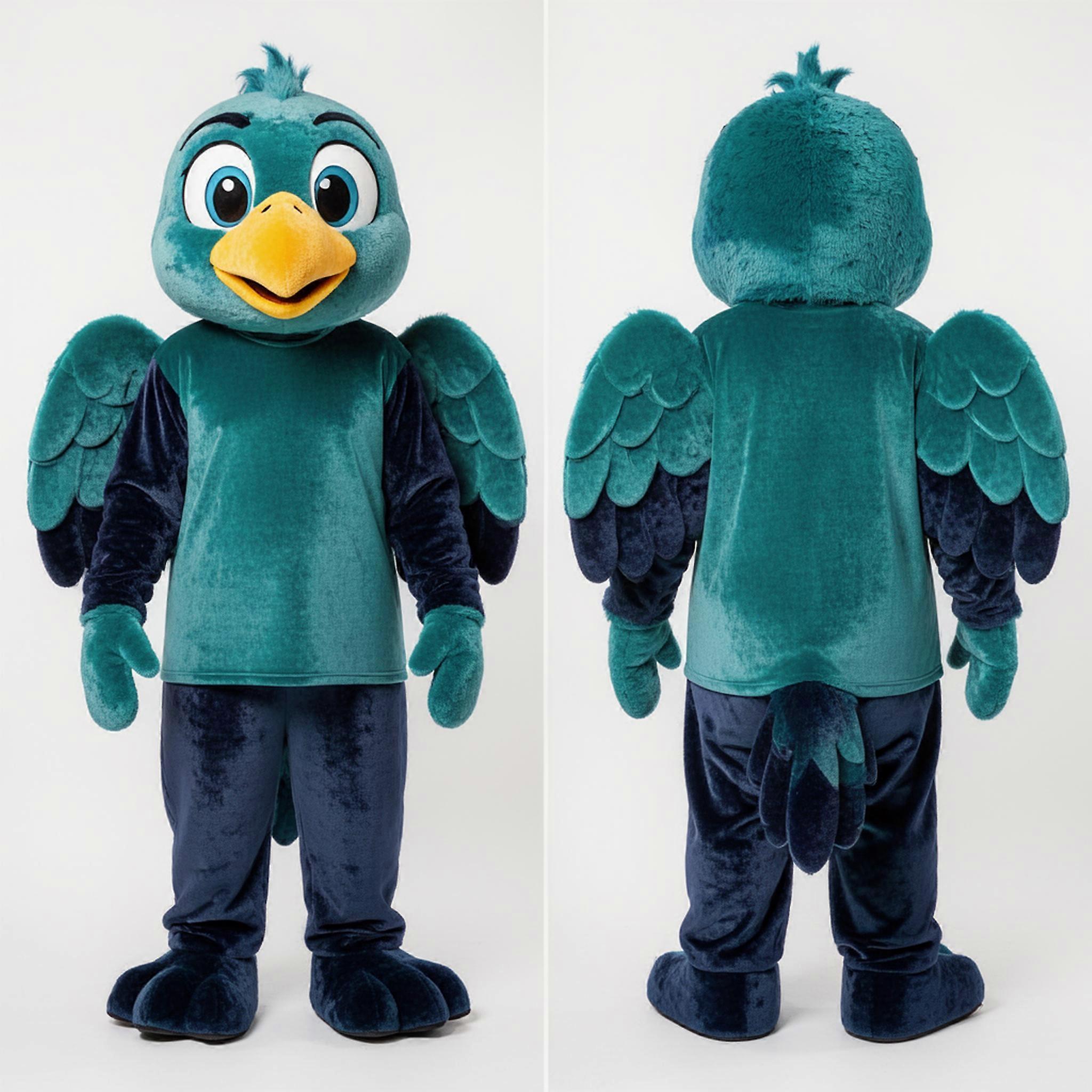 MASTICOT Teal & Navy Padded Albatross Mascot