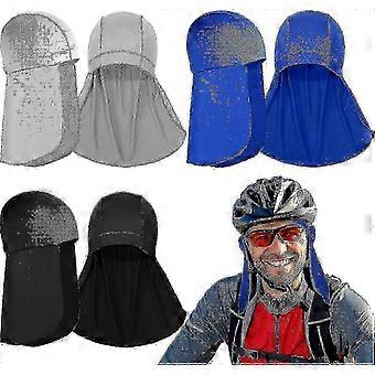 3 Pieces Helmet Liner With Neck Mask, Cooling Skull Caps Sweat Wicking Cap With Tail Sun Cycling Running Neck Protection Hat Compatible withMen Women 