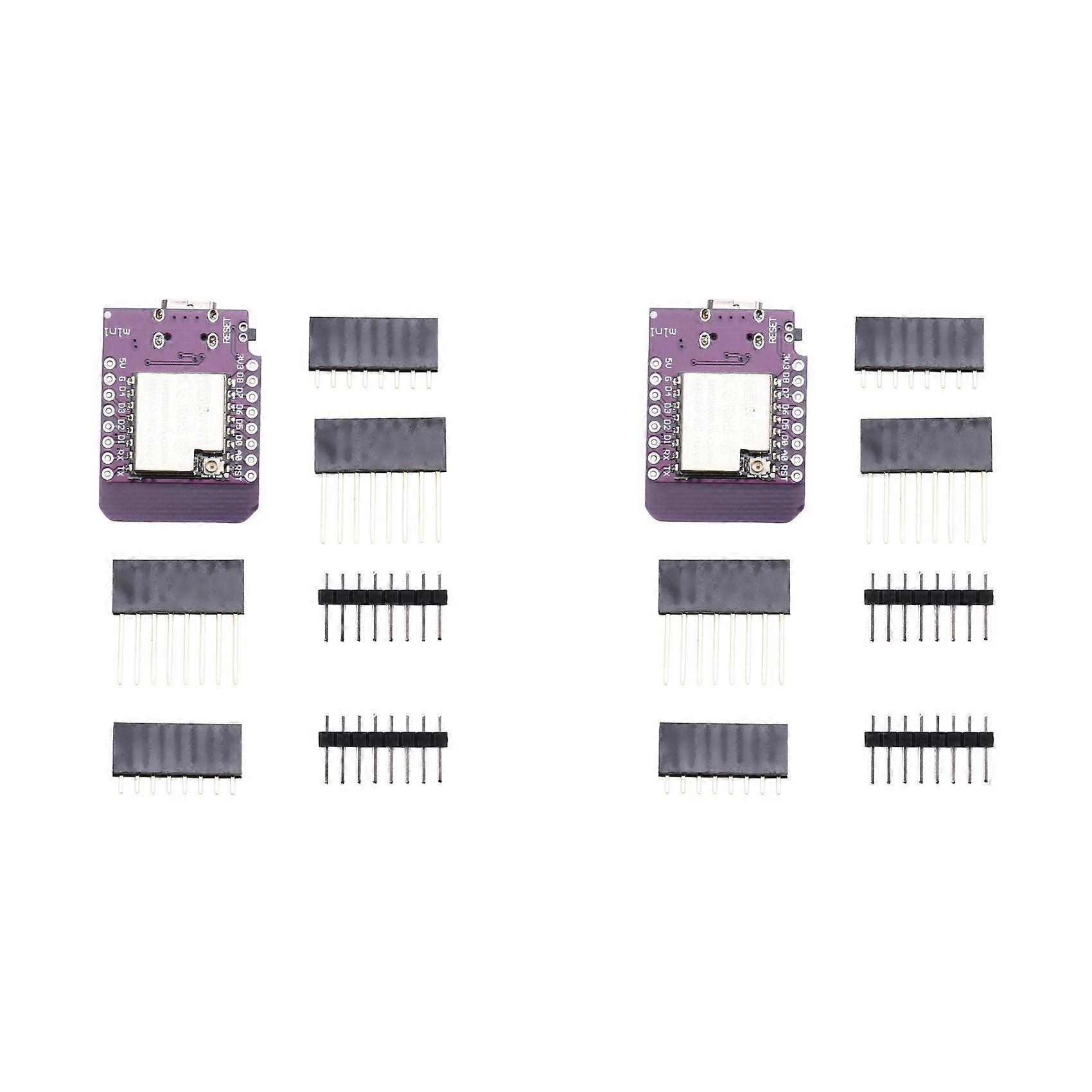 2X ESP8266 D1 MINI Development Board -WiFi Wireless Module,IoT Compatible,Enhanced Connectivity MINI D1 ESP-07S