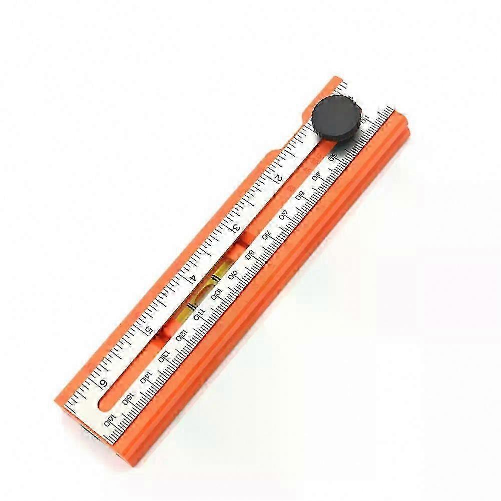 Adjustable Woodworking Protractor and Depth Measuring Ruler for Multi-Angle Marking, Positioning, and Scribing