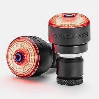 Fietsstuureinddoppen met verlichting, remsensor achterlicht, oplaadbaar fietslicht, IPX6 waterdicht