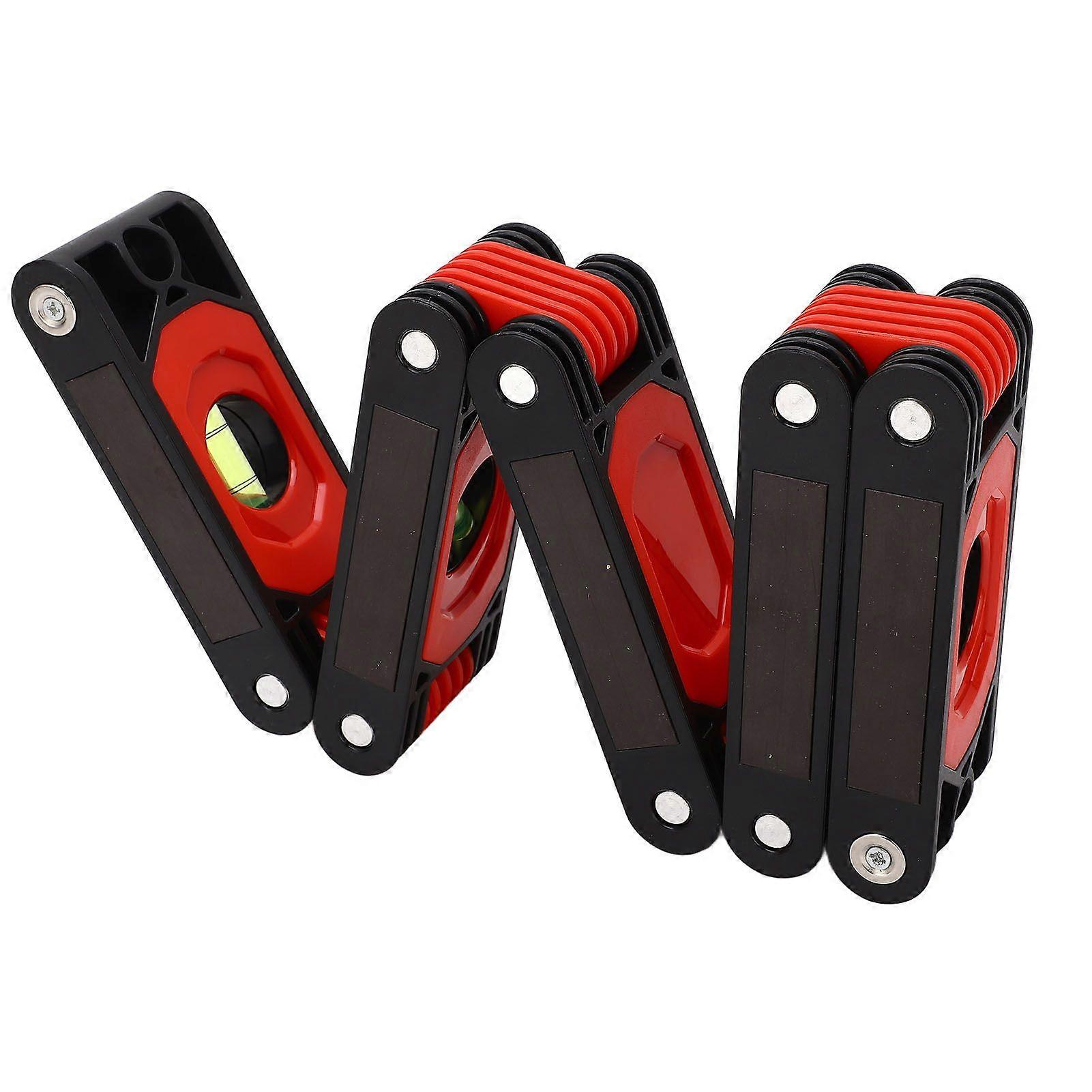 Foldable Bubble Level Ruler with Magnet High Accuracy Expandable Level Angle Measuring Tool