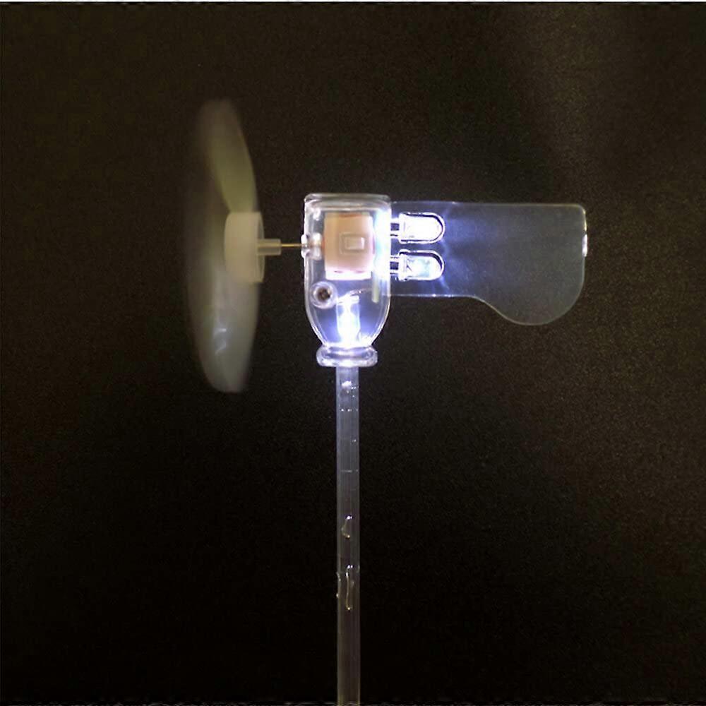 Vertical Axis Wind Turbine Model with LED, DIY Wind Generator Kit, White, HandsOn Learning