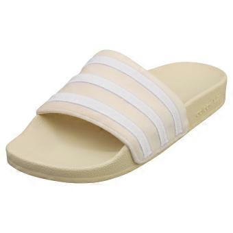 adidas Adilette Womens Slide Sandals in Off White