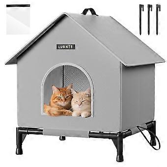 Kattenhuis voor buiten, winterbestendig, waterdicht, puppyhok buiten