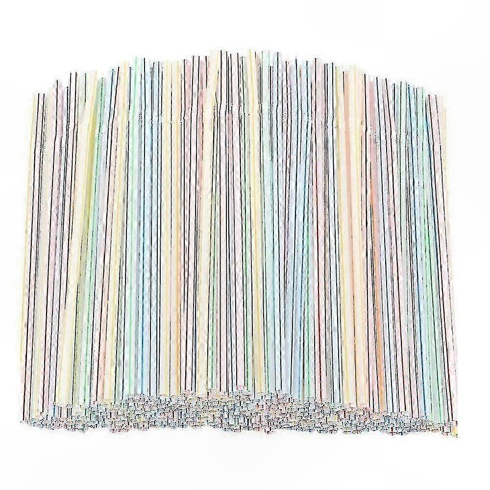 1000pcs Flexible Plastic Drinking Straws