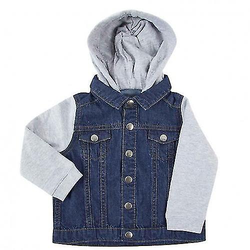 Larkwood Childrens/Kids Denim Hooded Jacket