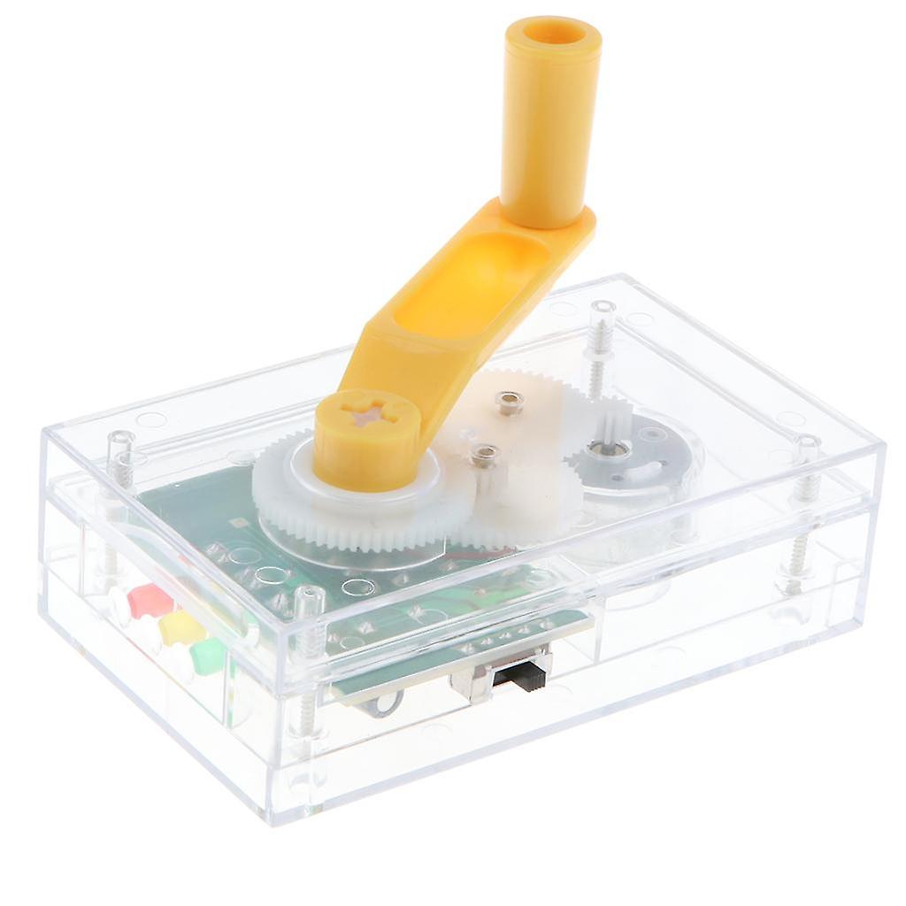 Kids Hand Crank Generator Model Scientific Toy