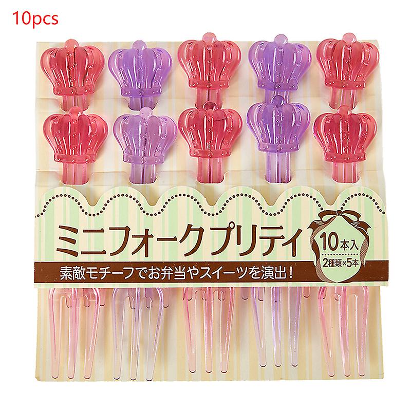 Fruit Fork Cartoon Mini Transparent Snacks Cake Dessert Children Food Party Fork