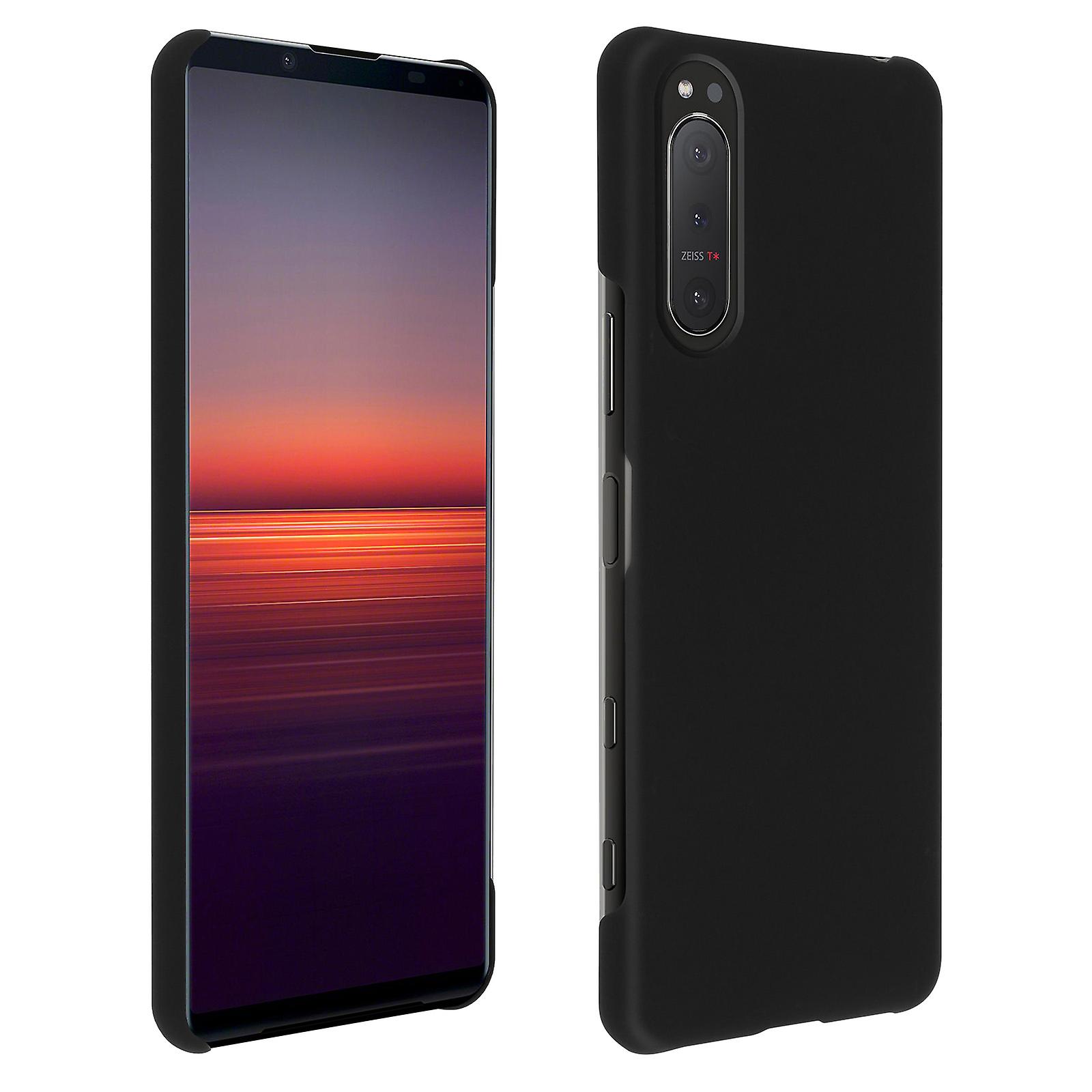 Avizar Custodia per Sony Xperia 5 2 Finitura in gomma rigida nero opaco