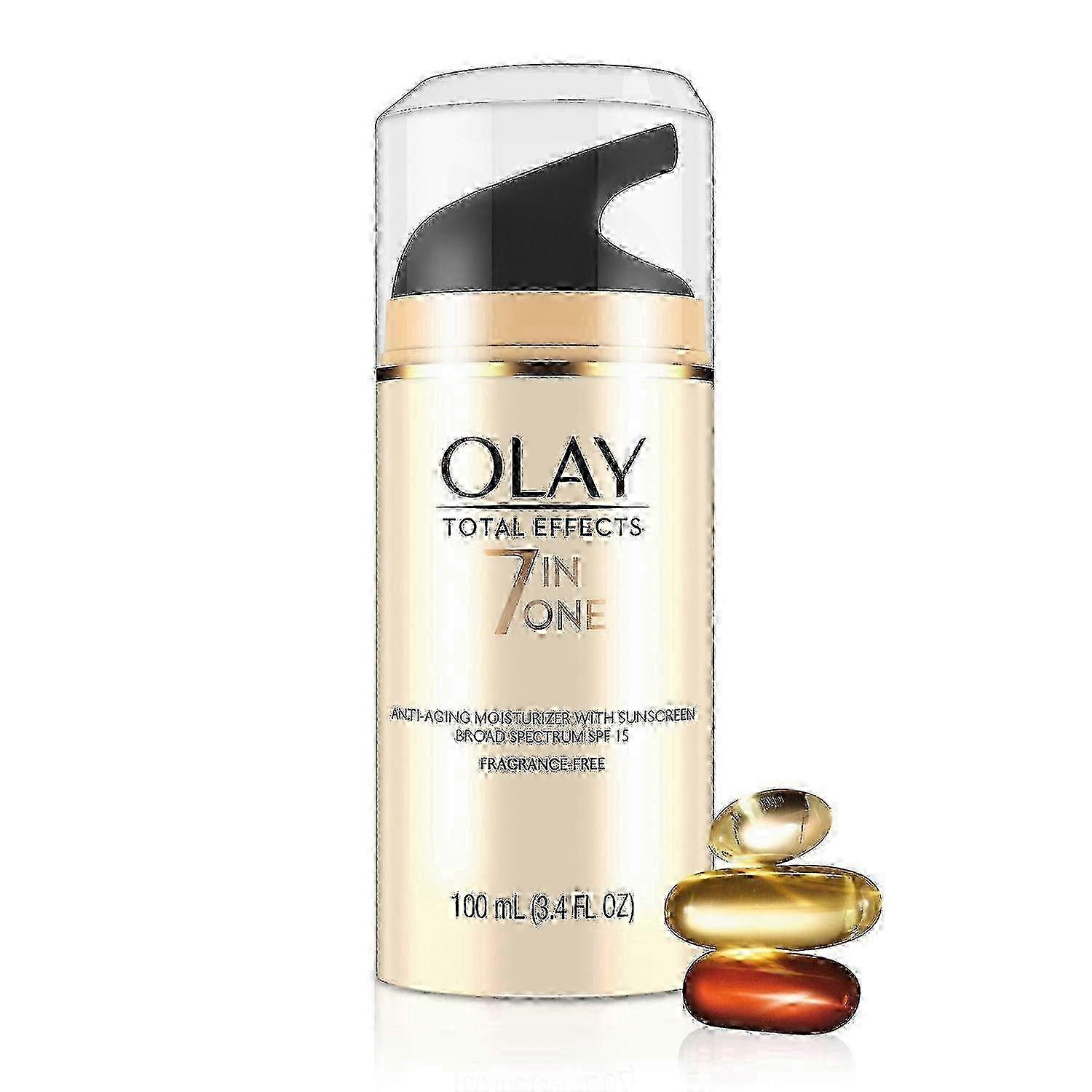 Olay Total Effects Face Spf 15 Moisturizer, Fragrance-free, 3.4 Oz
