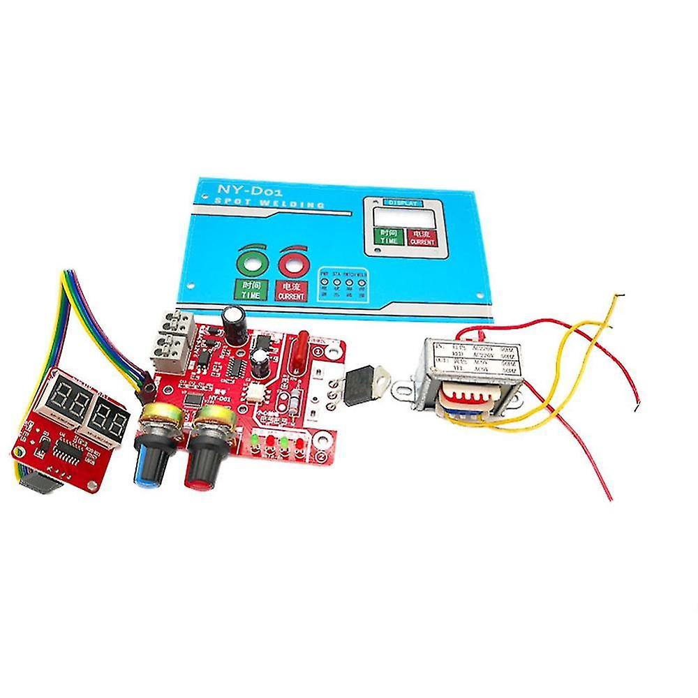 Spot Welding Machine 9v 40a Current Adjustable Diy Controller Panel Time And Current Control Functi