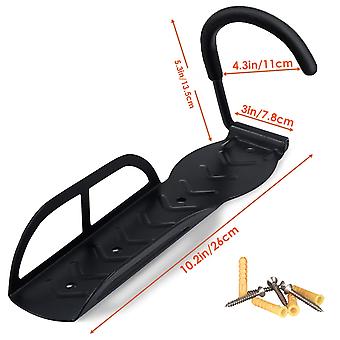 Gancio Portabiciclette Da Parete - Supporto Per Bici, Carico 25kg, Nero, Risparmio Spazio - Foto 2