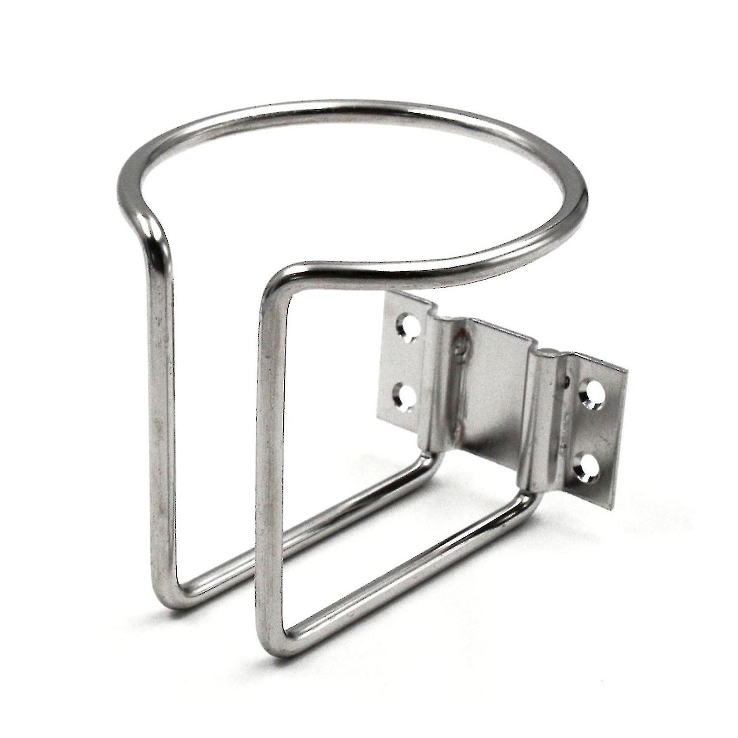 ボートステンレス鋼リングアンチチルトカップホルダーマリンYecht Silver1pcs用ネジ付き