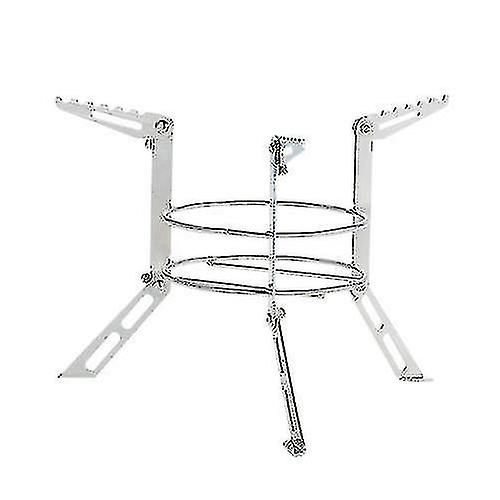 Hmwy-المحمولة الفولاذ المقاوم للصدأ التخييم موقد الوقوف في الهواء الطلق موقد الكحول الرف الساقين دعم الطبخ مكافئ