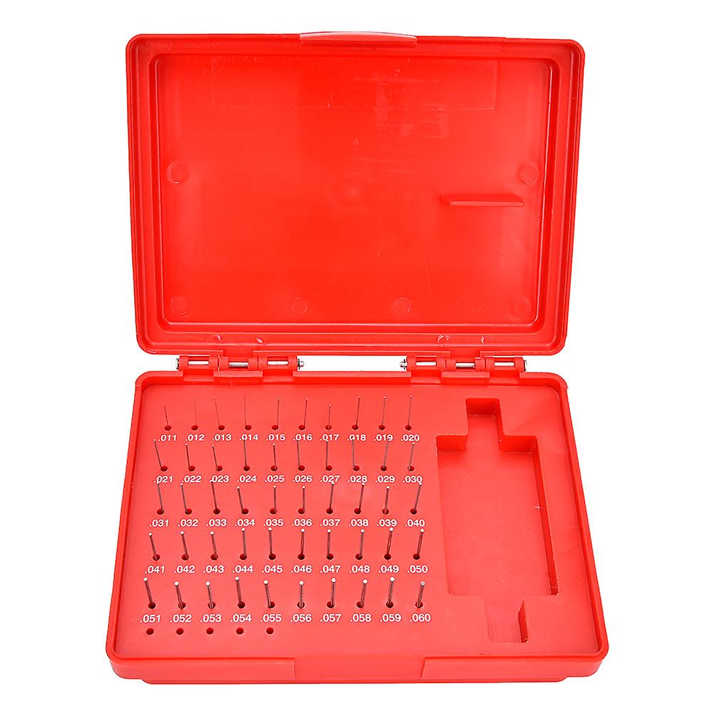 50Pcs/Set M0- 0.011-0.060 inch Steel Plug Pin Gage Set 0.0002 inch Precision
