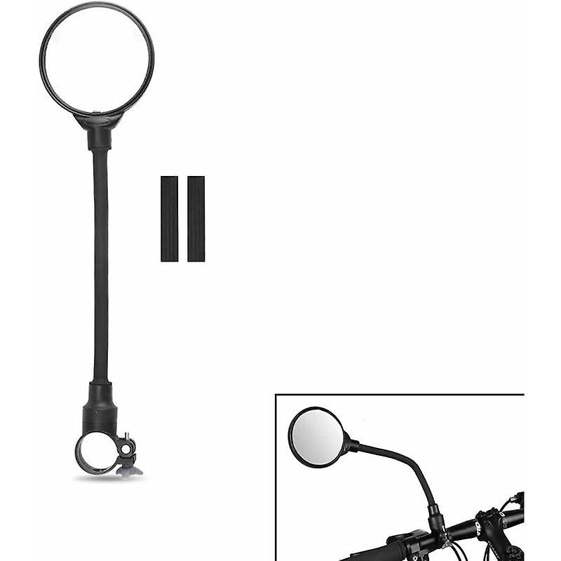 360°Adjustable Handlebar Mirror, Wide Angle Mirrors, Rider Safety with Joint, Universal Shockproof Convex Mirror for Road Bike, Bicycle, Electric Mot