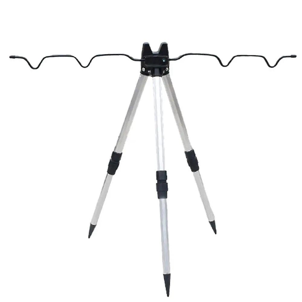 عملي سبائك الألومنيوم تلسكوبي 4 الأخدود الصيد رود حامل طي ترايبود حامل البحر الصيد القطب قوس أداة الصيد