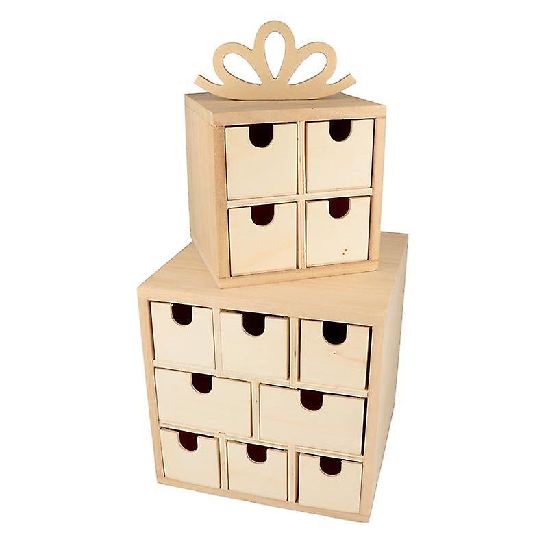 2 wooden storage boxes - Christmas gifts