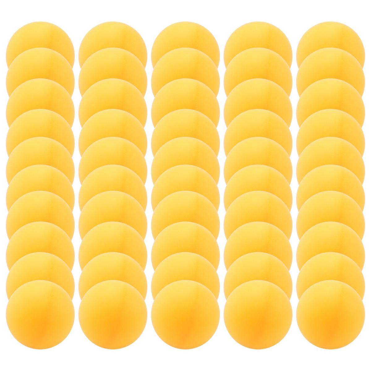 50 pcs 40 mm table tennis training balls, ping pong balls, Yelow/White Random