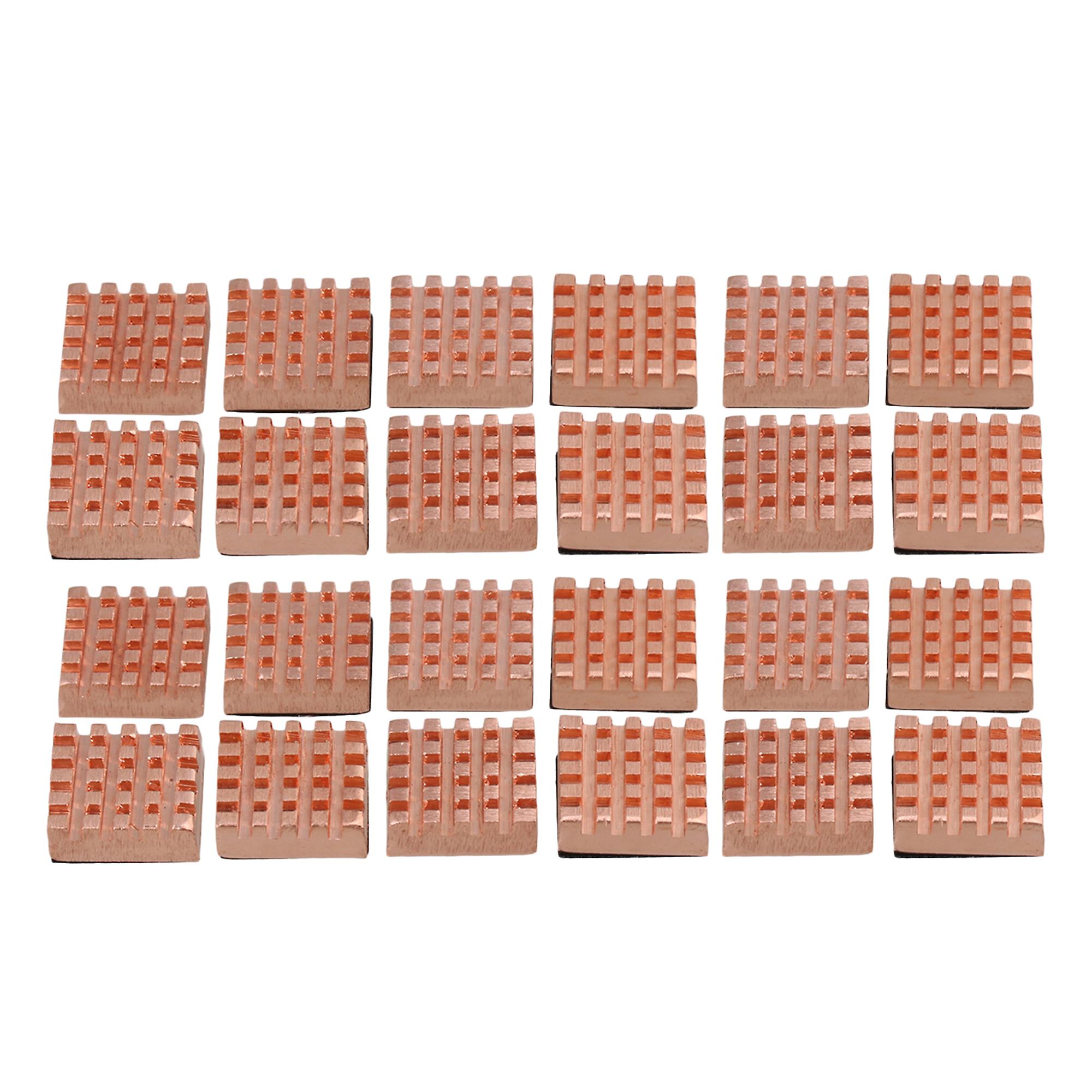 24pcs Copper Color Memory Heat Sink laptop Computer Heatsink 1.3x1x0.5cm