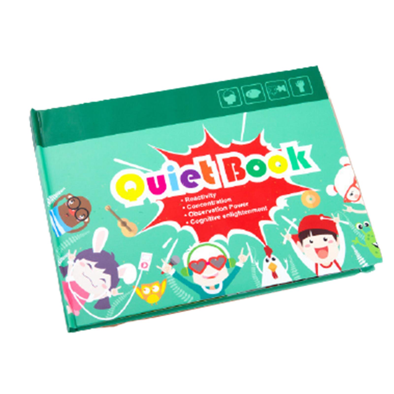 Busy Book for Boys and Girls to Develop Learning Skills Quiet Book Preschool Educational Travel Toy