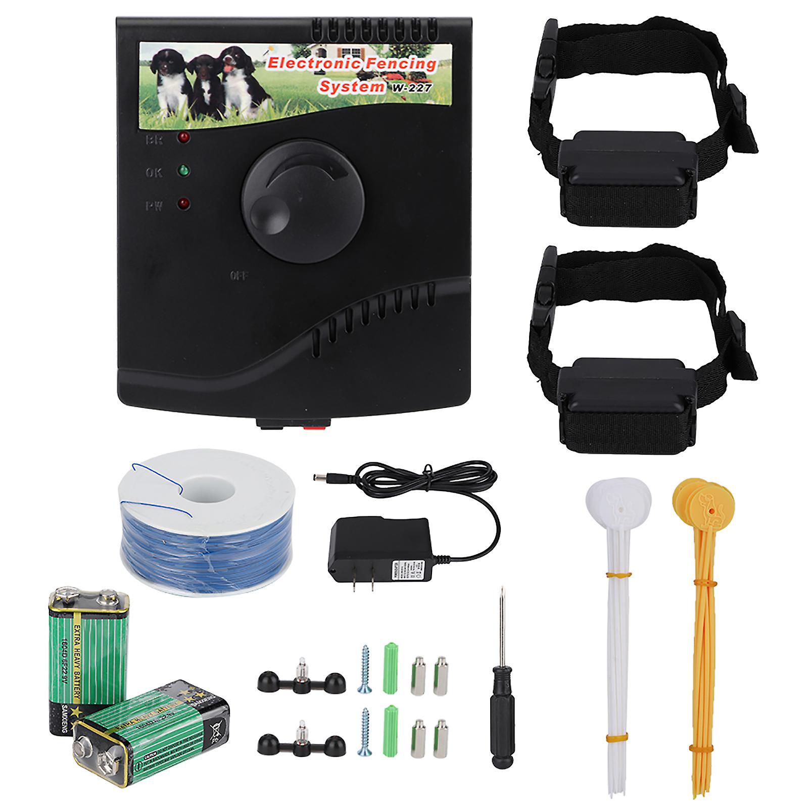 Dual-Pet Waterproof Electric Dog Fence System, 110-240V