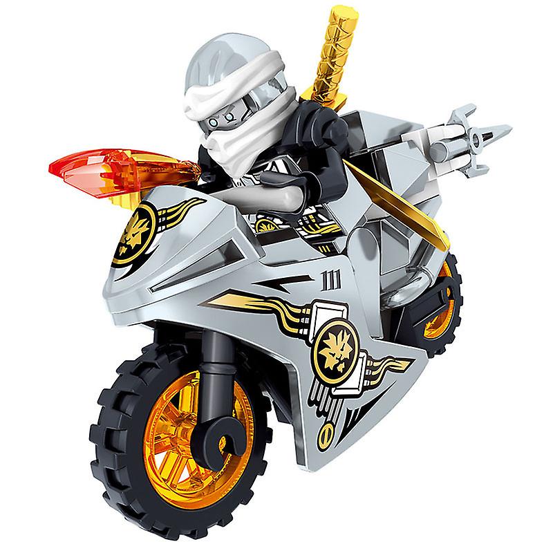 8 stk minifigurer minifigurer ninjago motorcykelsæt blokke