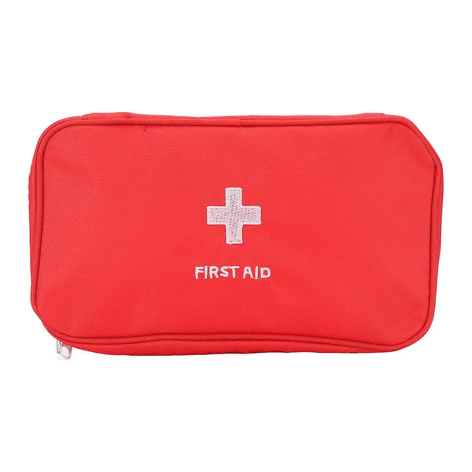 Empty First Aid Kit Waterproof Large Capacity Emergency Medicine Bag Outdoor Red