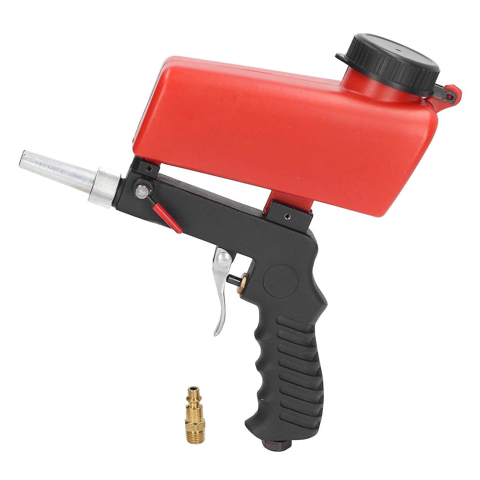 Sand Blaster Gun Kit Gravity Feed Pneumatic Handheld Sandblasting Sprayer with Nozzle Tip