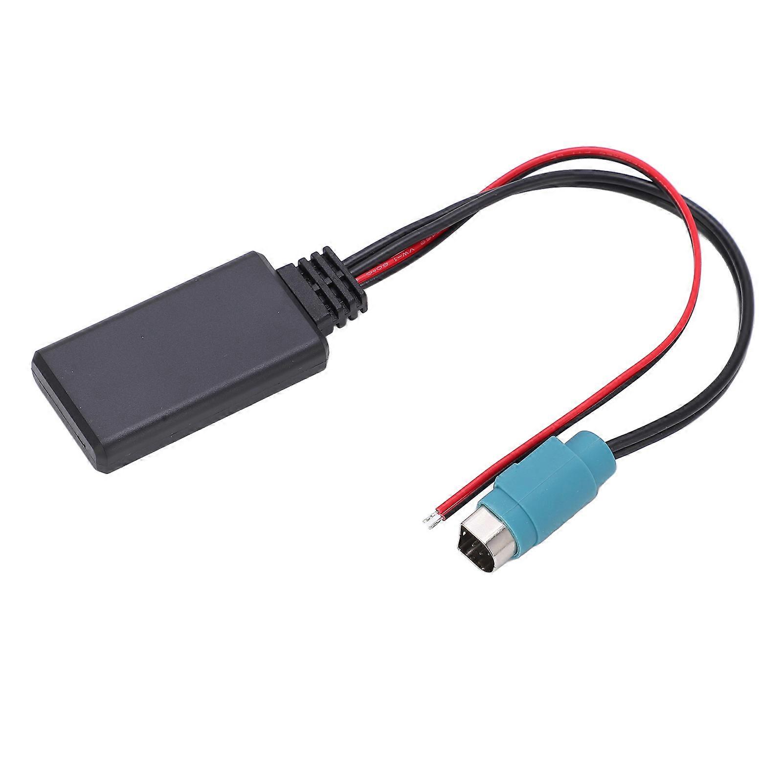 Car Bluetooth AUXIN Cable Car Bluetooth5.0 AUX IN Adapter o Cable Replacement for ALPINE 9870 9872 KCE‑236B Full Speed Car Bluetooth Receiver