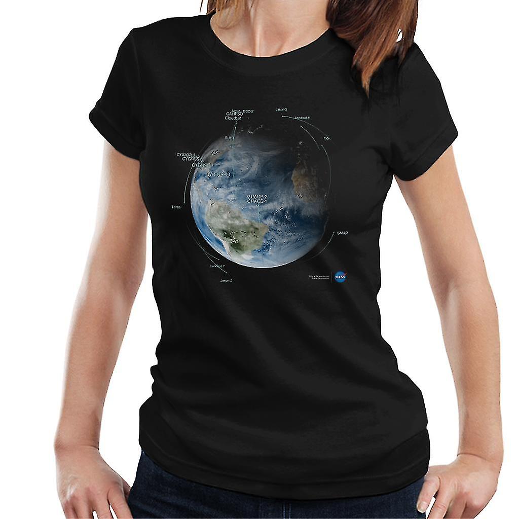 NASA Satellite Orbit Paths Women's T-Shirt