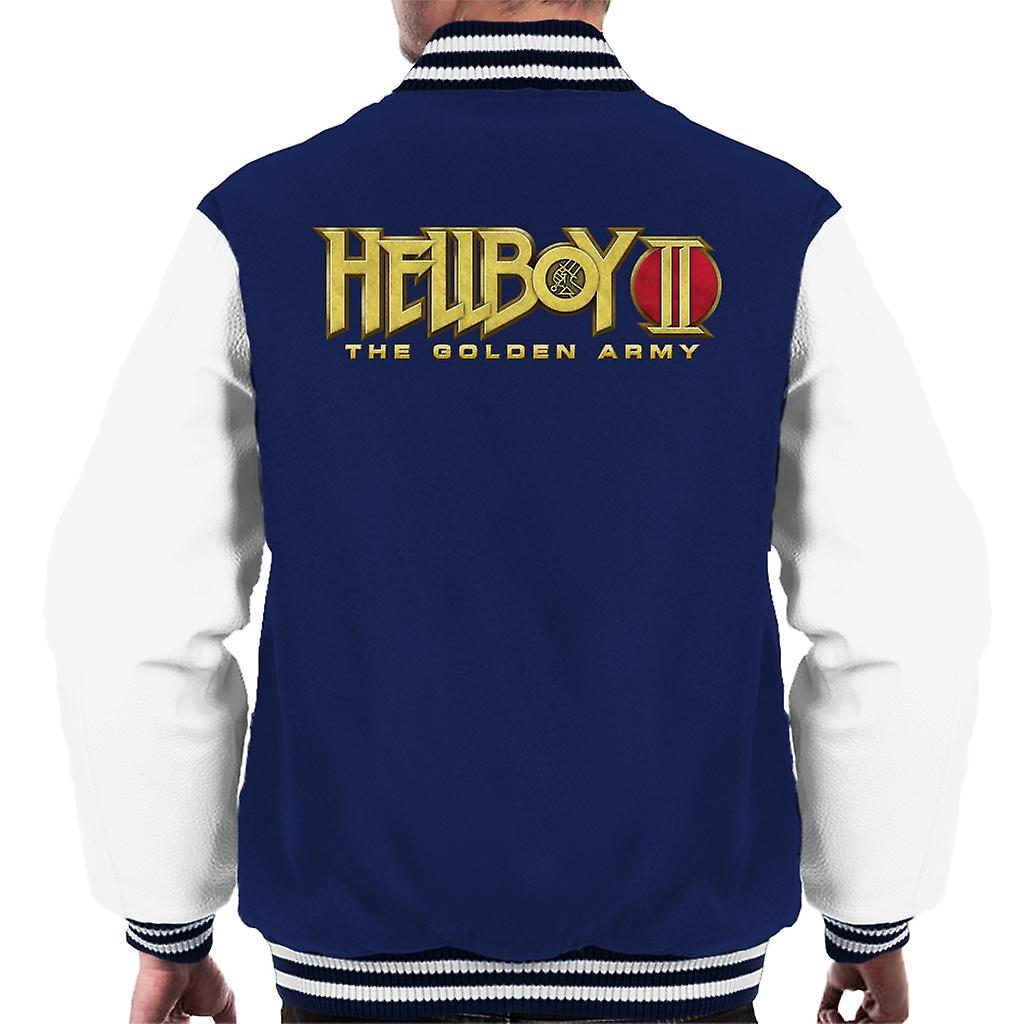 Hellboy II Il Logo dell'Esercito d'Oro Uomo's Giacca Varsity