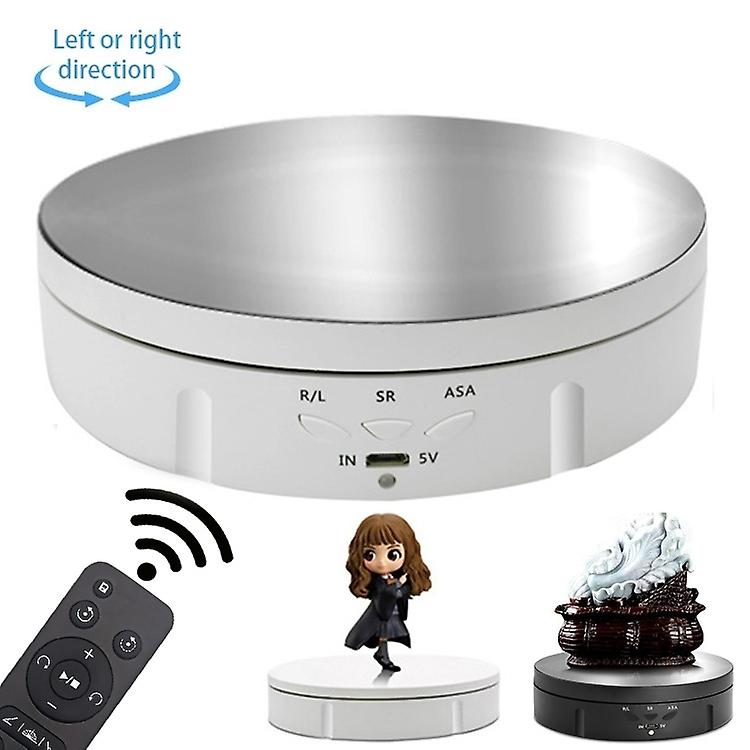 USB Electric Rotating Turntable 14.6cm Remote Mirror