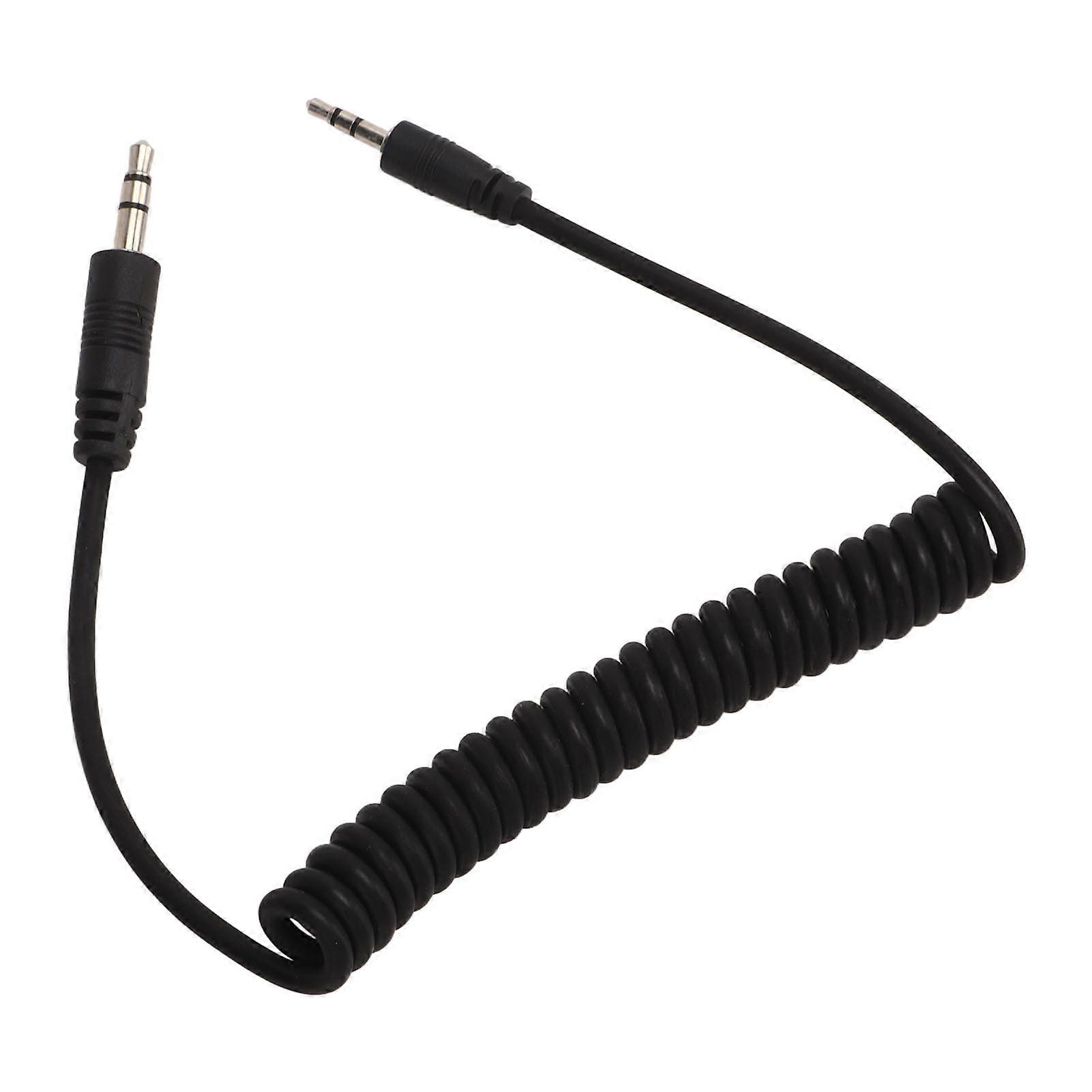 3.5mm to CB2 Camera Spring Cable Shutter Remote Control Connection Cord Trigger Cable 1 Meter 