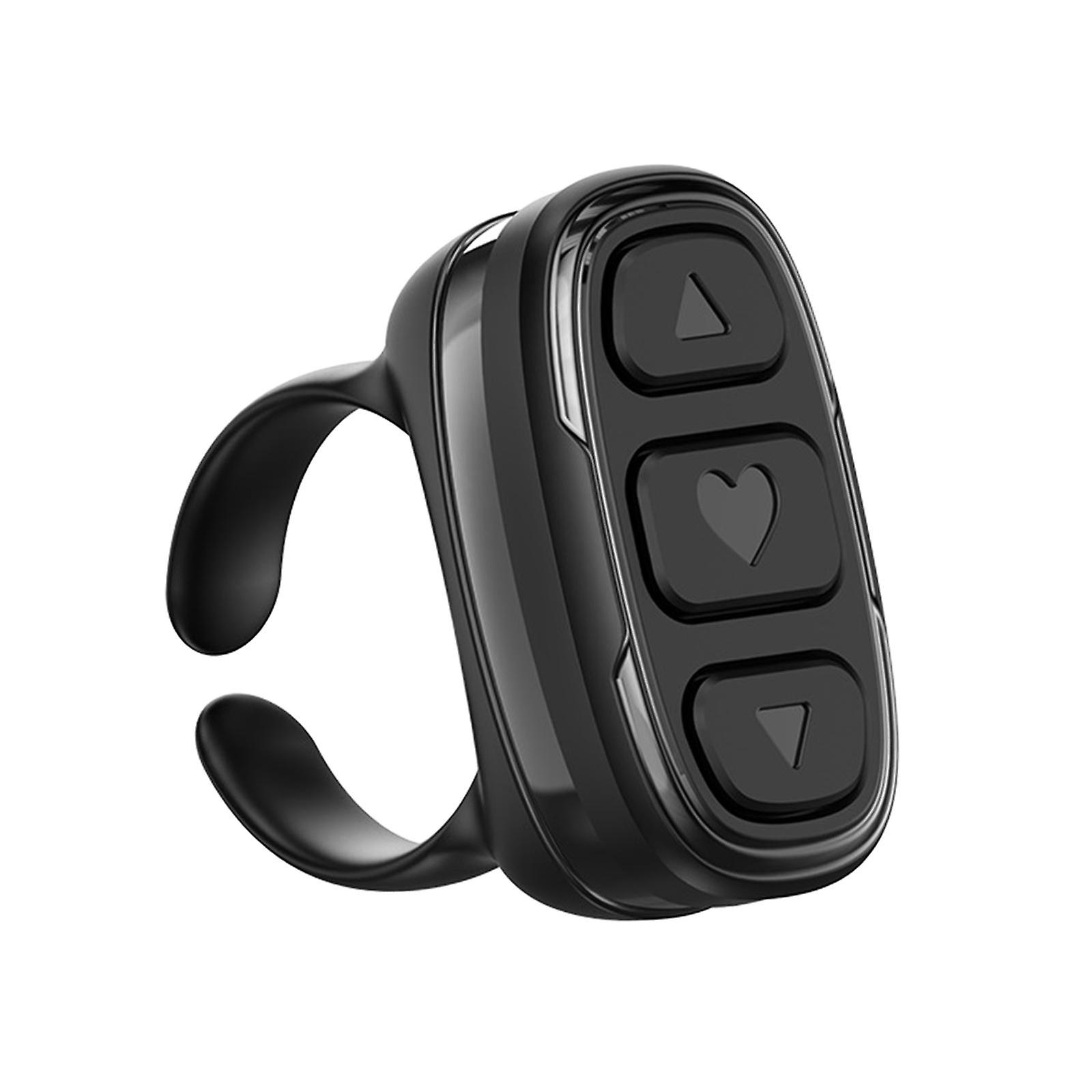 Fingertip Control,Page Turner Compact,Portable Finger Remote Control,Scrolling Button Ring Fingertip for Selfie Button